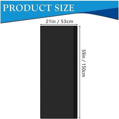 Protection de conduit pour climatiseur portable Isolation de conduit pour climatiseur – Pack triple isolation réglable pour intérieur et extérieur – Diamètres 13 cm et 15 cm, noir (1/5)