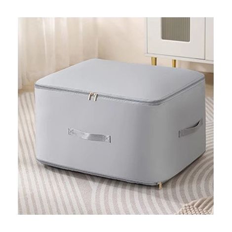 Housse Rangement Vetement Couette,52X42X60cm Organisateur d'Auto-Compression Ultra Peu Encombrant, Mobiles Sac Rangement Couette Voyage, pour Couettes, Couvertures, Vêtements
