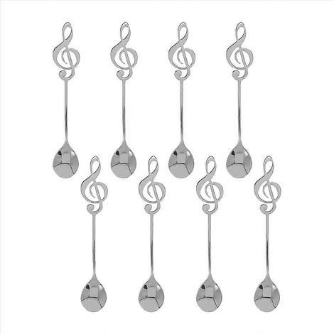 Lot de 8 pièces cuillère mélangeuse cuillère à café inox flatware (1/5)