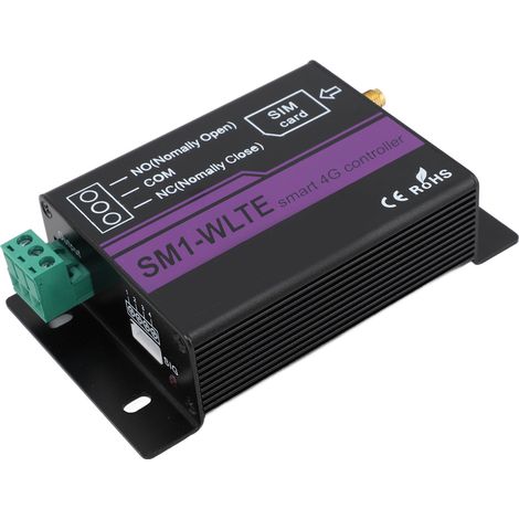 Application Web de contrôle d'alarme 4G par SMS : alarme de température et d'humidité, rappel par SMS et appel téléphonique, ouvre-portail 4G pour ascenseurs et garages, prise UE 100-240 V. (1/5)