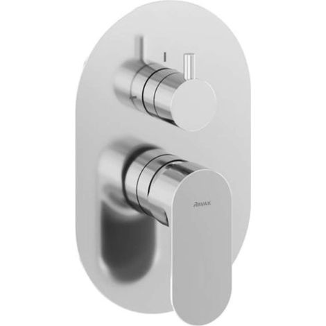 Ravak Eleganta - Unterputzarmatur für 2 Verbraucher, Chrom X070221 (1/4)