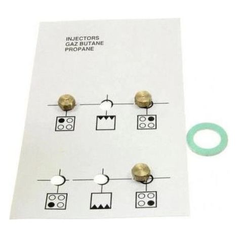Kit injecteurs gaz butane  4431900099 pour Cuisinière AYA, BEKO, FAR