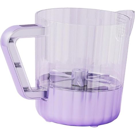 Batteur Électrique - Bec Filtre Intégré - Bol 1 L - Recharge USB Type-C - Pour Mélanger Œufs, Chocolat Chaud, Riz - Violet (1/5)