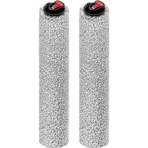 2 Rouleaux, Plastique, Gris, Compatible Eufy Omni E25 E28, Accessoire Aspirateur (1/5)