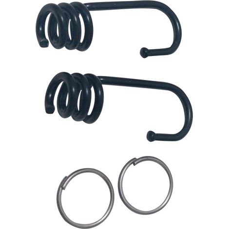 GANCI PER MOLLA ELASTICA 3,2 mm - in ferro - cf 2 pz