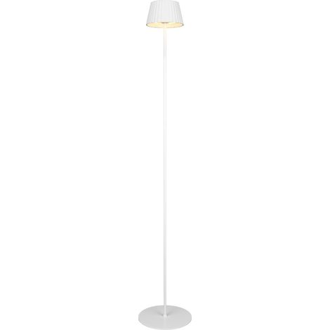 Lampadaire extérieur sans fil blanc LED 2W Suarez RL (1/3)