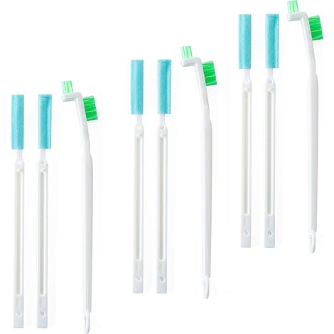 Ensemble de 9 mini brosses détachables pour le nettoyage des rainures et des joints des bouteilles (1/5)