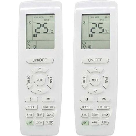 2 télécommandes de climatiseur YAP1F, pour fonction de chauffage et de refroidissement, télécommande de remplacement (1/4)