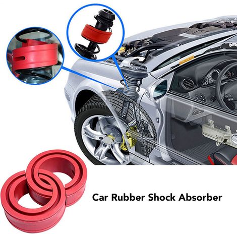 2 Amortisseurs de Ressort Automobile en Caoutchouc Antivibrations Silentblocs Universels pour Voitures (1/5)