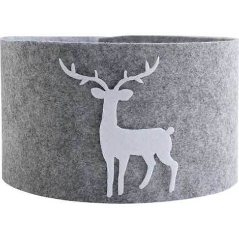 Jupe de sapin de Noël (1 pièce) - Motif élan - Décoration de maison pour le Nouvel An-100X18X0.3cm (1/3)