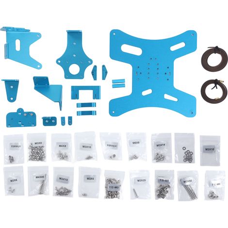 36 Pièces Kit d'Amélioration pour Ender 3 Pro, Plateau Aluminium, Vis et Courroies pour Imprimante 3D (1/5)