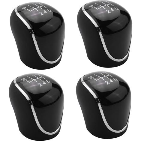 4 pomelli del cambio in pelle PU a 6 velocità per Mondeo IV S-MAX C-MAX Transit Focus