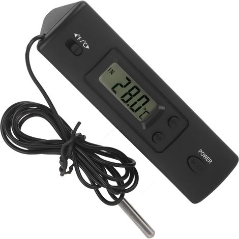 Elektronisches LCD-Digitalthermometer mit kabelgebundener Sonde für Kühlschränke, genaue Temperaturmessung, digitale Anzeige. (1/5)