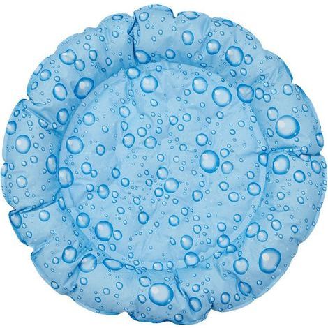 Tapis rafraîchissant pour chats, tapis rafraîchissant pour chiens, tapis rafraîchissant pour chiens, chats, animaux de compagnie, fraîcheur ronde (gouttes de pluie) (1/5)
