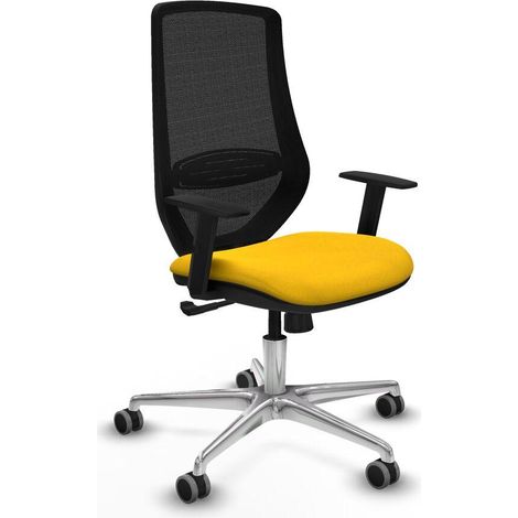 piqueras-y-crespo Silla de oficina moderna amarilla confortable