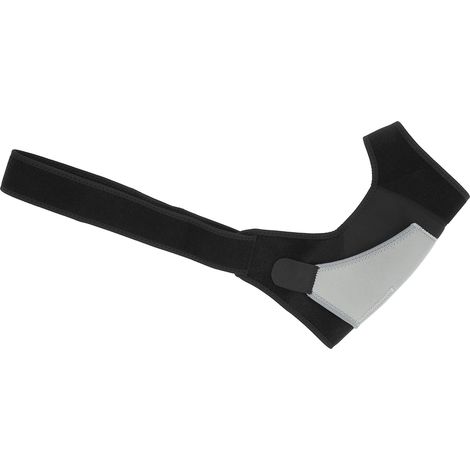Orthèse d'épaule réglable, coussinet d'épaule élastique, protection contre les blessures, soin du corps, épaule droite grise (1/5)