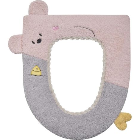 Coussinets de siège de toilette épais, doux et chauds - Tapis de siège de toilette universel, housses de toilette confortables et lavables pour toutes les saisons (1/5)