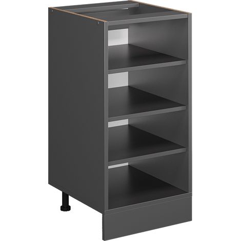 Scaffale da cucina R-Line, Antracite, 40 cm senza piano di lavoro, Vicco