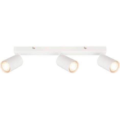 Plafonnier LED orientable, 3000K blanc chaud, 2W chacun, 450 lumens env. 50.000h de lumière, lampe salon, chambre, cuisine, plafond, 44 cm, (1/5)