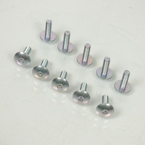 Lot 10 vis de carénage tête BTR bombée Bolt M6x1.0 longueur 20mm (1/3)
