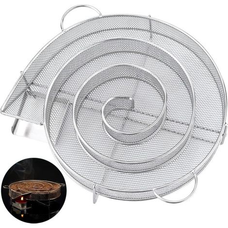 Générateur De Fumée Froide, Serpentin Fumoir à Froid Pour Fumoir Viande et Poissons, en Acier Inoxydable Convient le Fumage à Froid Dans les Fumoirs, Barbecues, Fumeurs, Grils, Etc. (Small) (1/5)