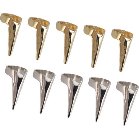 Lot de 10 anneaux de séparation pour cheveux, outil de sélection des mèches pour Halloween, cosplay, sections de cheveux, tresses et coiffures. (1/5)