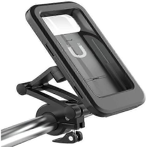 HONORNIC - Support universel étanche pour téléphone, compatible vélos et motos, avec protection d'écran tactile réglable à 360°.
