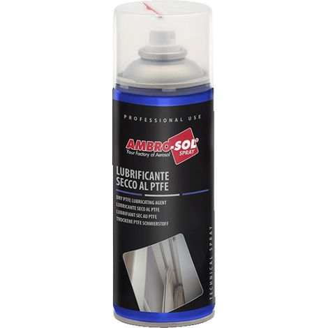 Lubrificante a Secco al PTFE AMBRO-SOL Spray Antiadesivo Idrorepellente da 400ml (1/8)