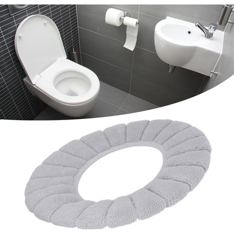 Coussin de siège de toilette, coussin chauffant d'hiver, gris lavable (1/5)