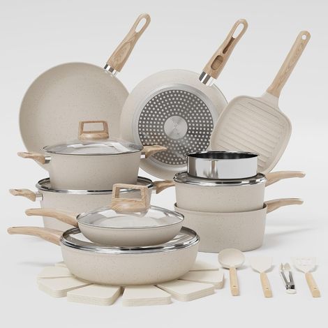 Lot de 26 poêles et casseroles antiadhésives en céramique