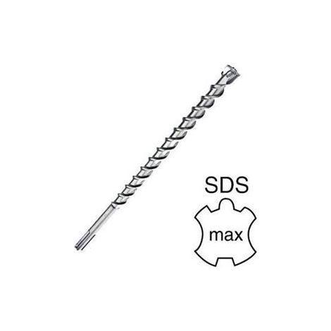 Destockoutils – Foret béton SDS max 32 mm – Longueur 500 mm – 4 taillants pour perforateur – Perçage matériaux durs - MAX 32 X