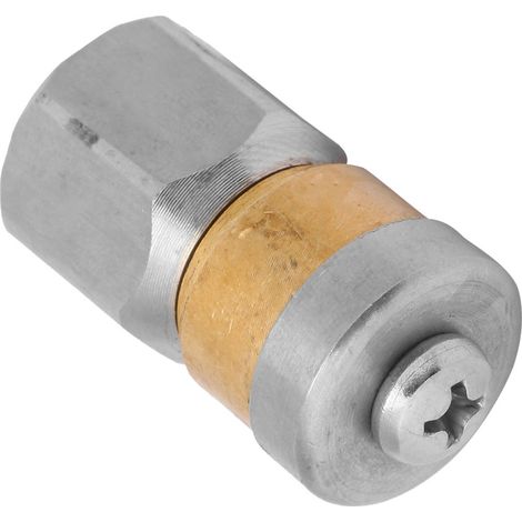 Edelstahl-Druckrohrreinigungsdüse für Abflussrohre, rotierende Düse, 1/4"-BSP-Innengewinde (1/5)