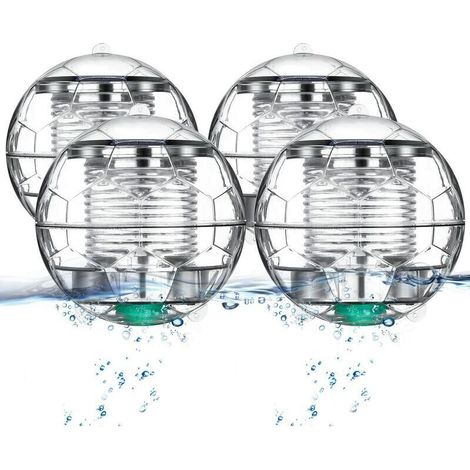 Lampe de piscine flottante solaire avec changement de couleur étanche pour piscine de jardin ABS, 4 pièces (1/5)