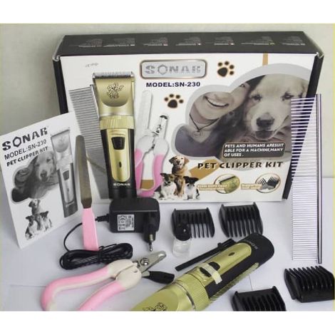 TRADE SHOP - Rasoio Tosatrice Taglia Peli Animali Domestici Sonar Sn-230 Cani Gatti -