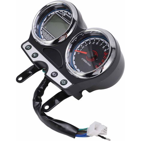 12V Motorrad-LCD-Anzeige mit Geschwindigkeitsmesser, Drehzahlmesser, Ganganzeige und Kilometerzähler, passend für Suzuki EN125-3F EN150 12-16