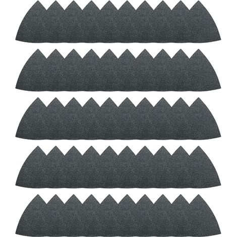 Feuilles Abrasives - 50 Pce - Grain 320 - Corindon - Pour Pierre Naturelle Et Artificielle - 80 Mm (1/5)
