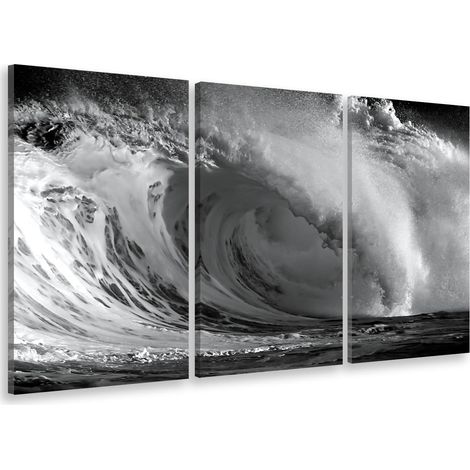 Tableau triptyque Tableau photo wave indonesia - 90x60 cm (1/5)