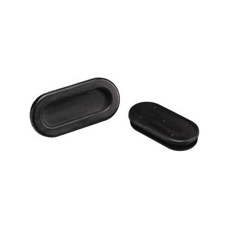 Passe-câbles PB Fastener 1097-01 trou oblong Ø max. des bornes 21 mm PVC noir 1 pc(s) S28088 (1/2)