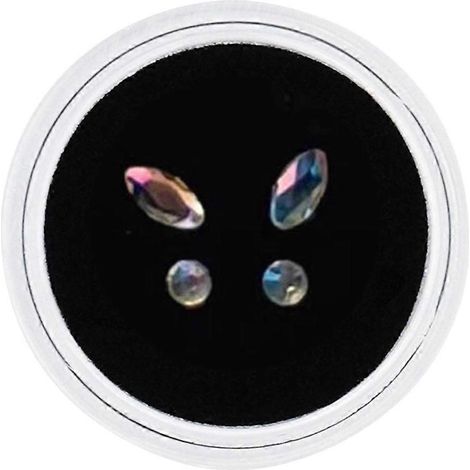 Zahnschmuck in Blatt- und Schmetterlingsform, dekorativer Zahnschmuck, dekorative Zahnsteine.