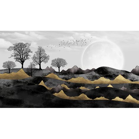 Papier peint panoramique - Paysage Boho - 130 cm x 72 cm (1/2)