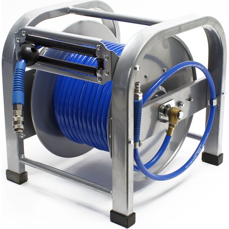 Wiltec Avvolgitubo automatico 30 metri 12 bar 12,91 mm Avvolgitore tubo aria compressa