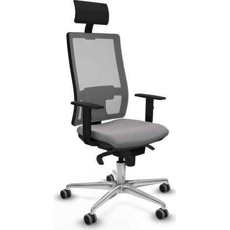 Silla de oficina piqueras y crespo Horna negro terciopelo (1/5)