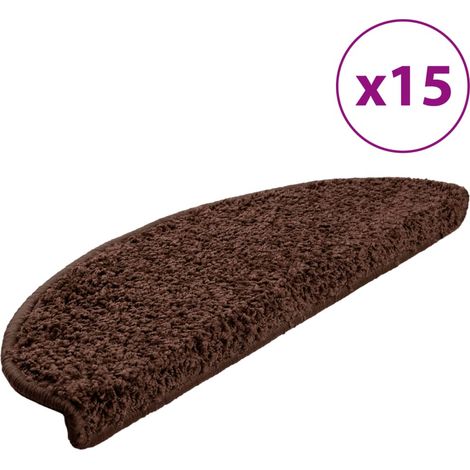 Maison Exclusive - Stufenmatten 15 Stk. 65x21x4 cm Braun Halbrund