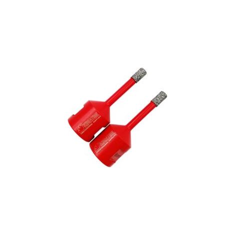 2-teiliges 6-mm-Diamantbohrer-Set mit M14-Gewinde zum Trockenbohren in Porzellan, Fliesen, Granit und Marmor – Crezuo (1/4)