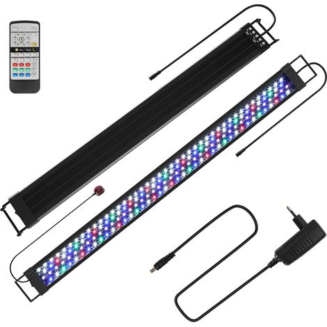 éclairage LED pour aquarium 45W, éclairage d'aquarium en mode 24/7, 5 modes DIY, luminosité réglable, gradation en 10 étapes, pour aquariums d'eau douce de 120-150 cm (1/5)