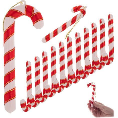 KADAX 12er Set Christbaumschmuck Zuckerstange G (1/5)
