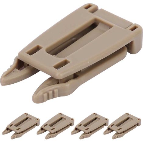 Boucle De Sangle Nylon - Accessoire Tactique Molle Pour Sac À Dos - Installation Rapide - Lot De 5 Pièces (1/5)