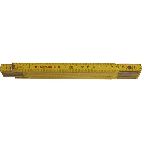LEVIOR Klapplineal 2 m - PROFI Holz gelb 13022.01