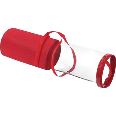 Organisateur de Papier Cadeau,Sac de Rangement pour Ruban de Noël avec Poignée Porte Emballage Boîte à Ornements Transparente pour Armoire sous Lit Fête Ruban Adhésif Carte Strap Tissue (1/5)