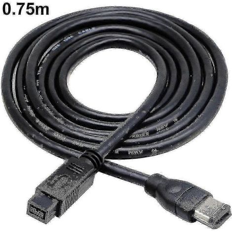 Câble Firewire IEEE 1394 800 vers Firewire 400 (9 broches/6 broches mâle/mâle) pour transfert de données haut débit - Édition 0724 (1/3)